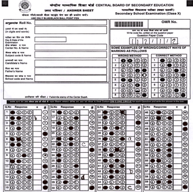 omr sheet 